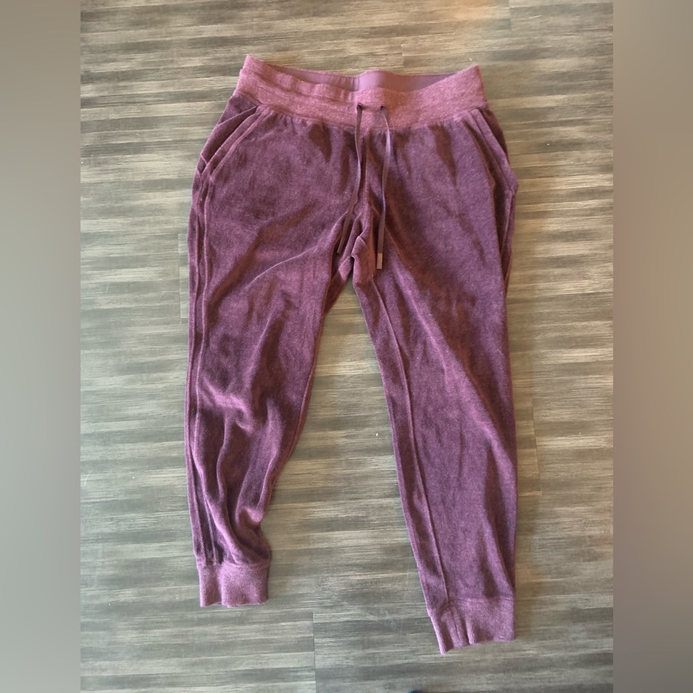 Lululemon Athletica Wine-colored Comfortable Joggers